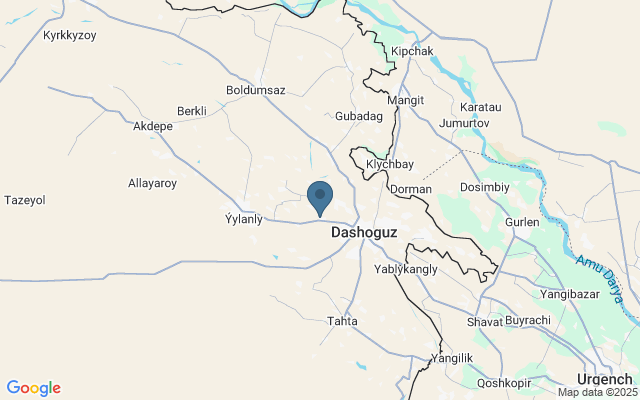 Kaart met locatie Paardenraces Turkmenistan